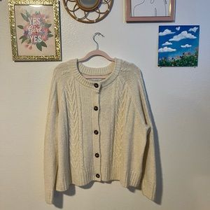 Cream cardigan